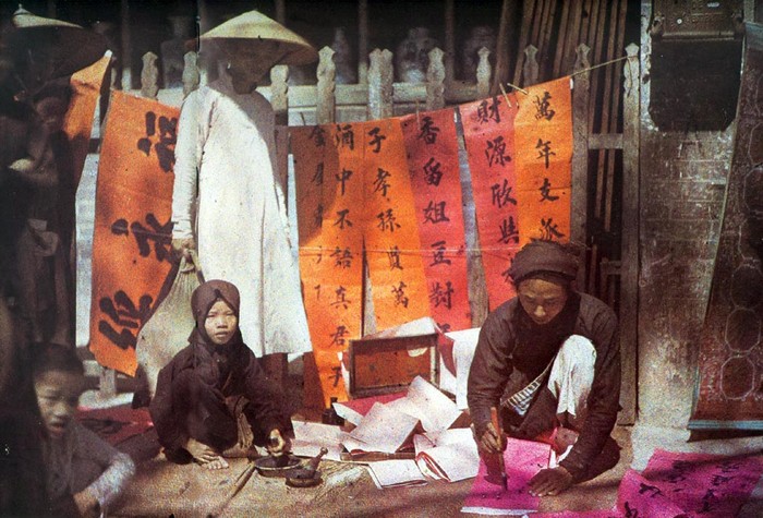 Thầy đồ bán chữ Nho, Hà Nội 1915.